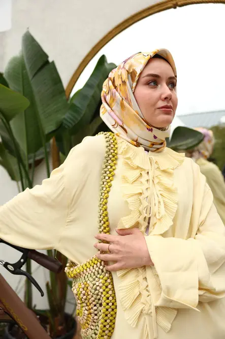 Silk Home Twill İpek Eşarp 11467-31 Taş, Yanık Sarı