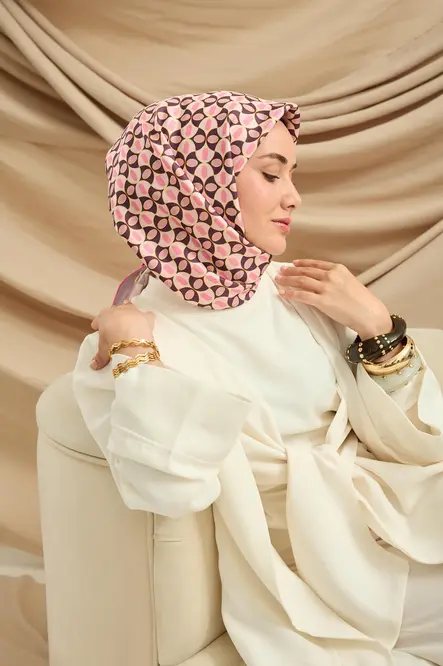 Silk Home Twill İpek Eşarp 11481-03 Toz Pembe