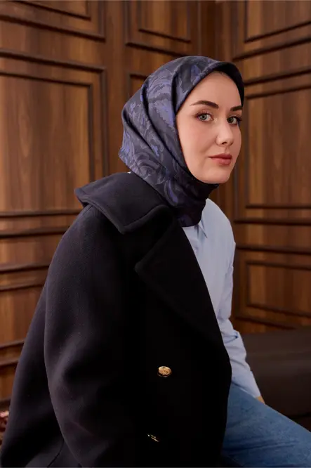 Silk Home Twill İpek Eşarp 11485-65 Gece Mavisi