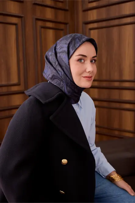 Silk Home Twill İpek Eşarp 11485-65 Gece Mavisi