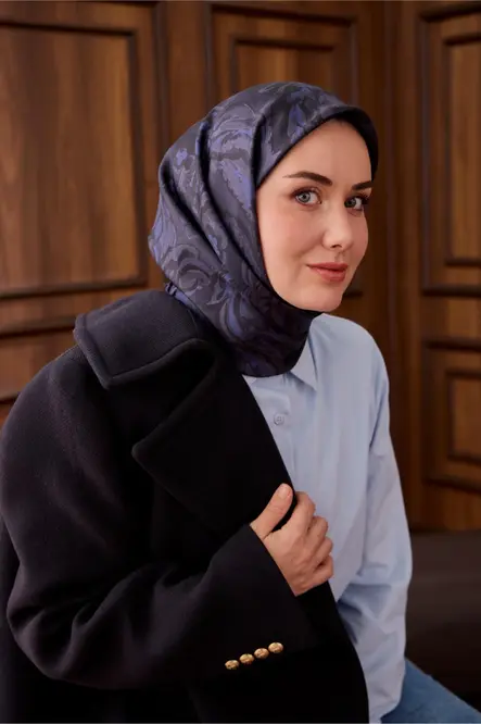 Silk Home Twill İpek Eşarp 11485-65 Gece Mavisi