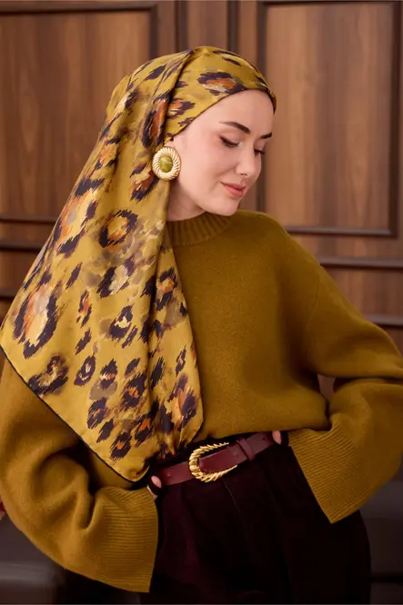Silk Home Twill İpek Eşarp 11492-01 Olive