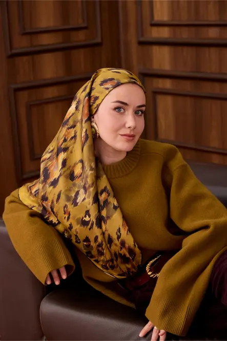 Silk Home Twill İpek Eşarp 11492-01 Olive