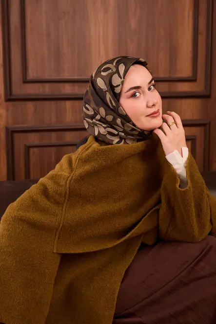 Silk Home Twill İpek Eşarp 11494-11 Haki