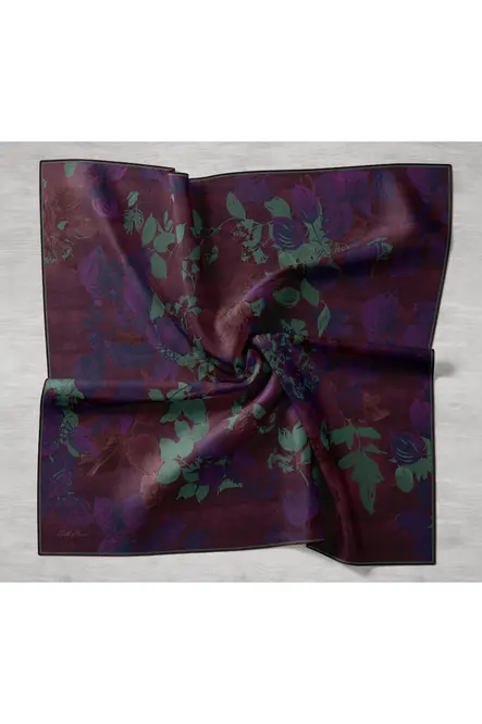 Silk Home Twill İpek Eşarp 11497-14 Mor, Çağla Yeşili, Pastel Pembe