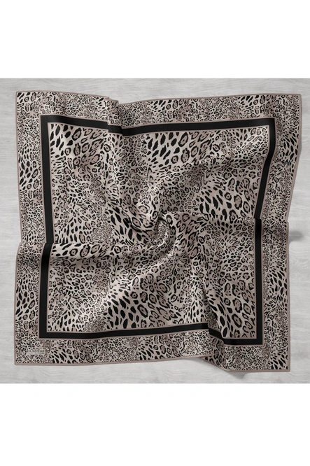 Silk Home Twill İpek Eşarp 11506-03 Leopar Krem