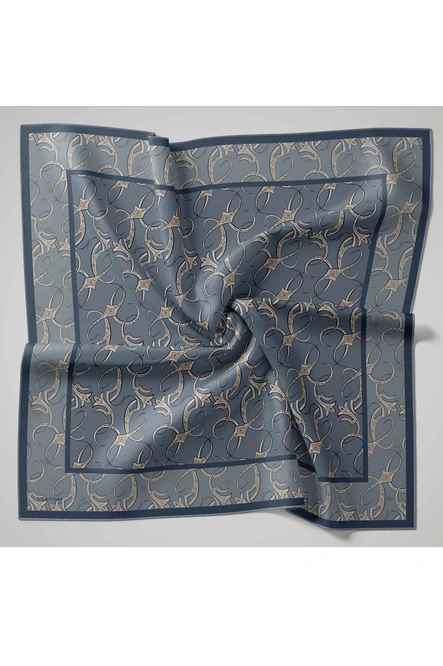 Silk Home Twill İpek Eşarp 11509-16 Barok İndigo