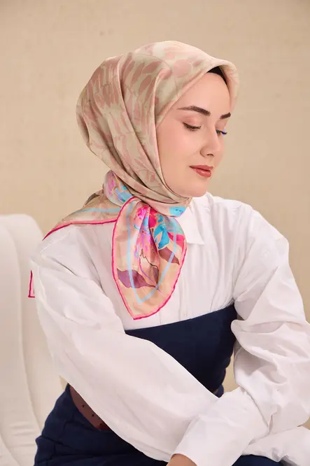 Silk Home Twill İpek Eşarp 11511-03 Evreka Bej