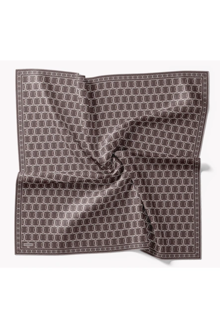 Silk Home Twill İpek Eşarp 11521-04 Zincir Kahverengi