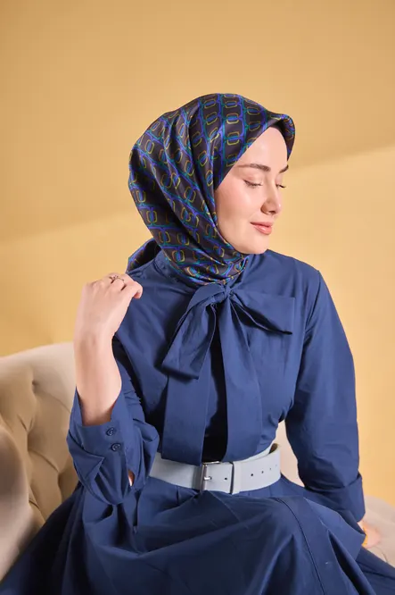 Silk Home Twill İpek Eşarp 11521-11 Zincir Morcivert