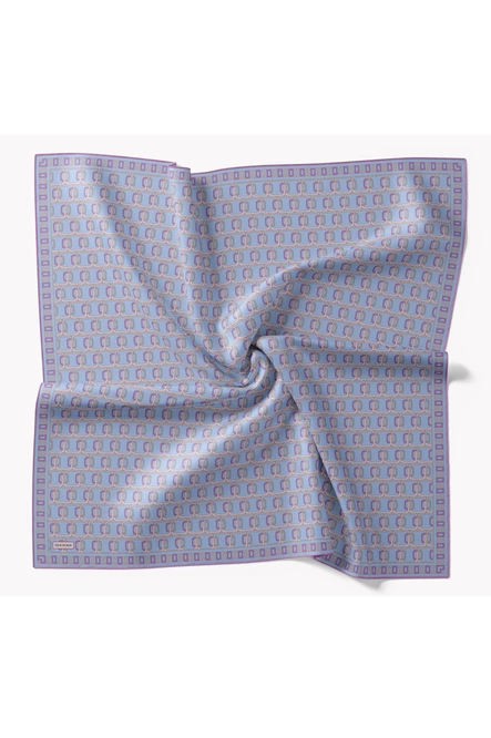 Silk Home Twill İpek Eşarp 11521-15 Zincir Bebe Mavi