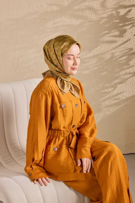 Silk Home Twill İpek Eşarp 11521-27 Zincir Fıstık Yeşil