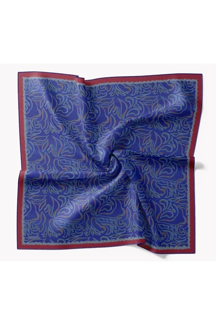Silk Home Twill İpek Eşarp 11522-21 Morcivert, Bordo, Gri
