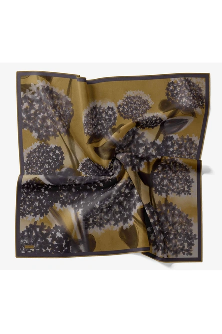 Silk Home Twill İpek Eşarp 11526-04 Hardal, Antrasit, Gri