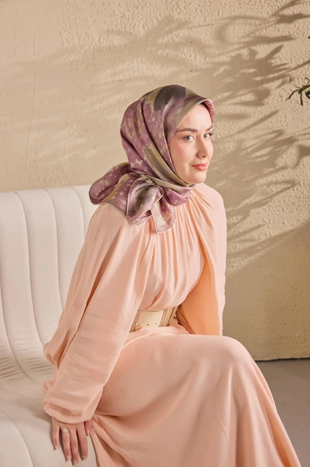 Silk Home Twill İpek Eşarp 11526-08 Vizon, Rose