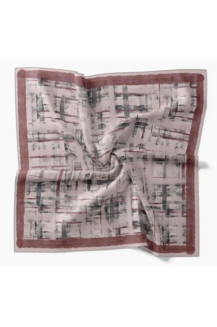 Silk Home Twill İpek Eşarp 11527-03 Kiremit, Krem