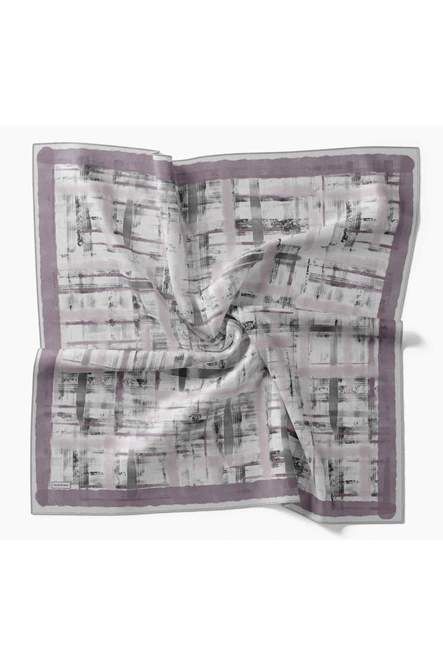 Silk Home Twill İpek Eşarp 11527-10 Mürdüm, Vizon