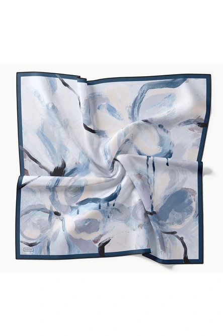Silk Home Twill İpek Eşarp 11528-05 Petal Gece Mavisi