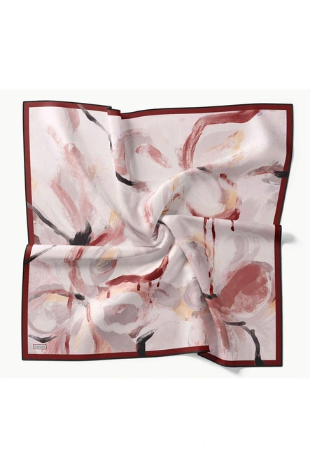 Silk Home Twill İpek Eşarp 11528-11 Petal Bordo
