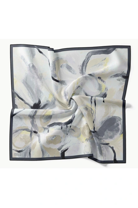 Silk Home Twill İpek Eşarp 11528-14 Petal Antrasit
