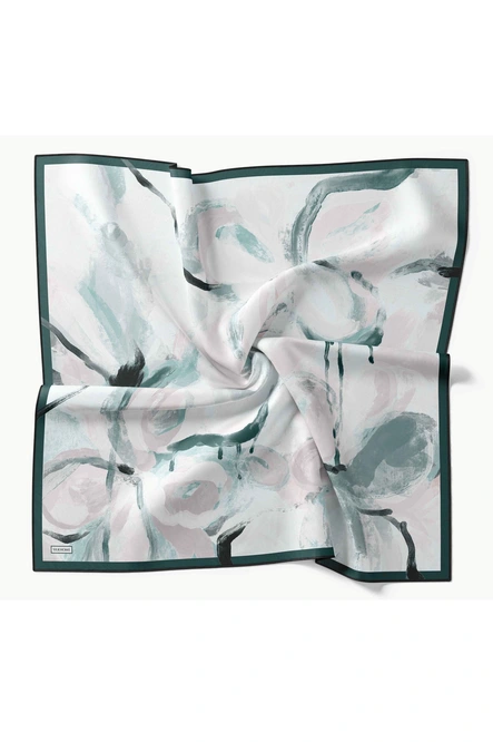 Silk Home Twill İpek Eşarp 11528-15 Petal Zümrüt