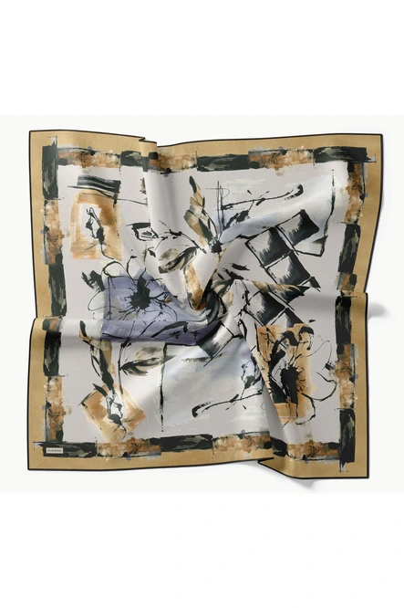 Silk Home Twill İpek Eşarp 11529-01 Signature Küf Yeşili