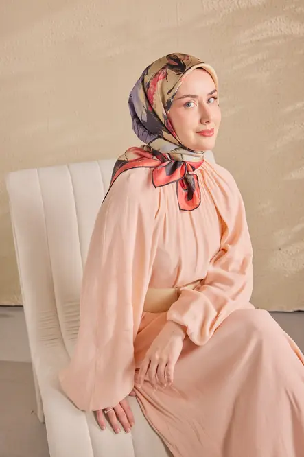 Silk Home Twill İpek Eşarp 11529-06 Signature Bej