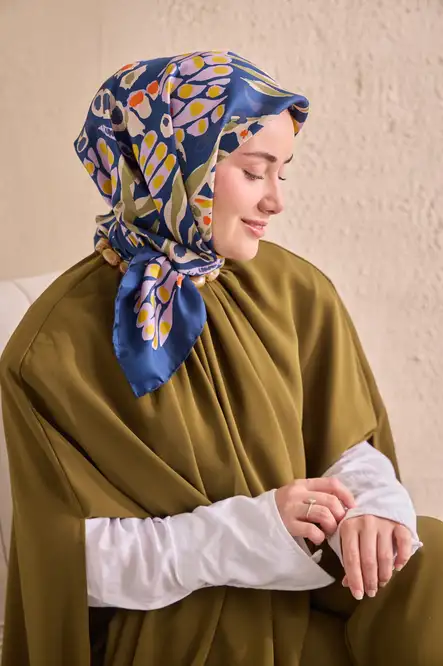 Silk Home Twill İpek Eşarp 11531-01 Gece Mavisi