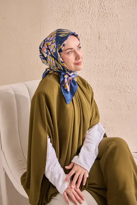 Silk Home Twill İpek Eşarp 11531-01 Gece Mavisi