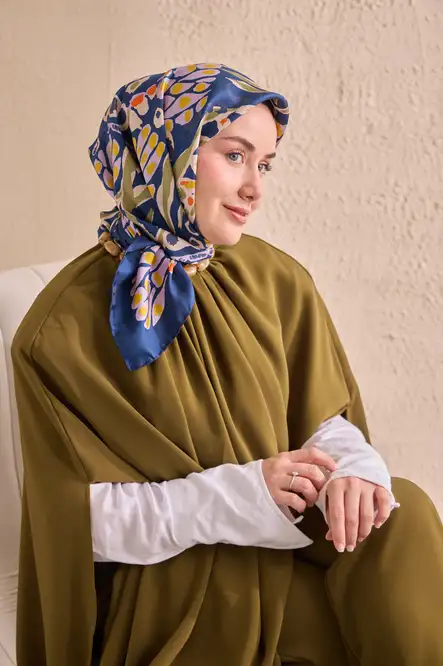 Silk Home Twill İpek Eşarp 11531-01 Gece Mavisi