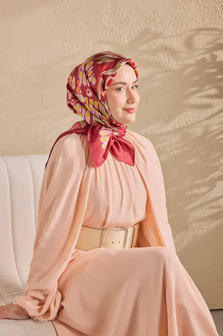 Silk Home Twill İpek Eşarp 11531-03 Bordo