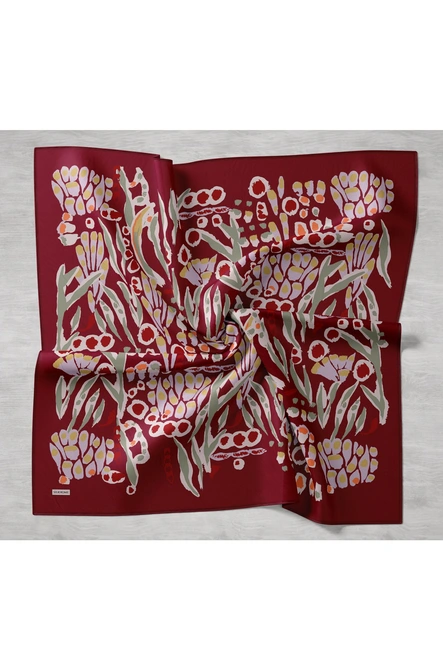 Silk Home Twill İpek Eşarp 11531-03 Bordo