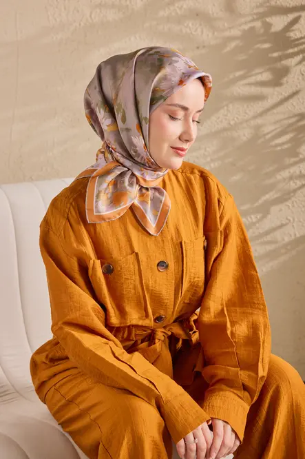 Silk Home Twill İpek Eşarp 11534-25 Taba