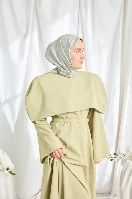 Silk Home Twill İpek Eşarp Mini Bouquet Mavi Gri