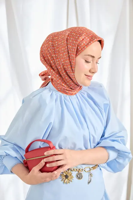 Silk Home Twill İpek Eşarp Mini Bouquet Narçiçeği