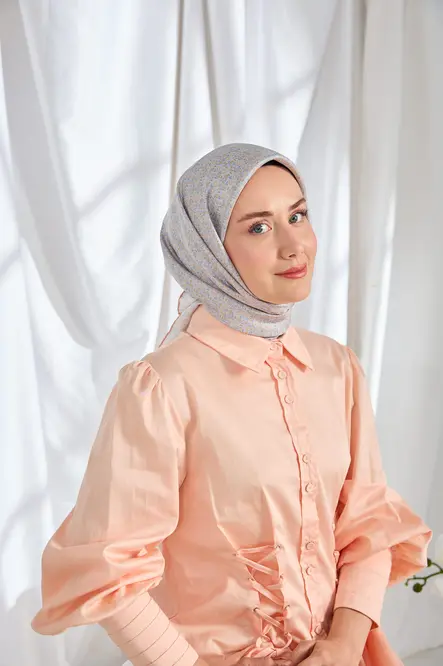Silk Home Twill İpek Eşarp Mini Bouquet Lila