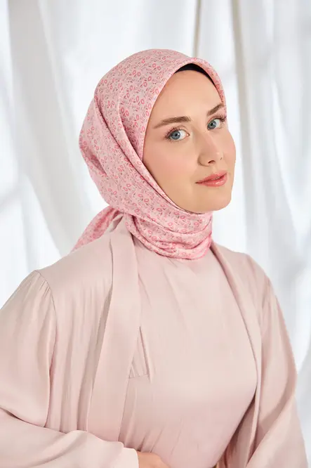 Silk Home Twill İpek Eşarp Mini Bouquet Pembe