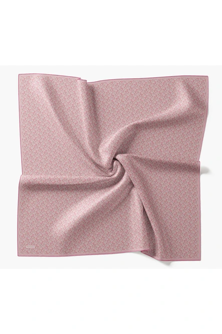 Silk Home Twill İpek Eşarp Mini Bouquet Pembe