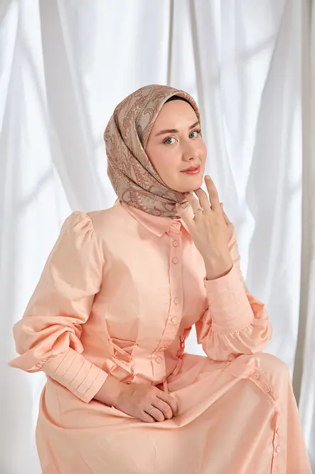Silk Home Twill İpek Eşarp Ottoman Paisley Gri