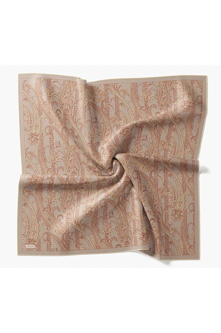 Silk Home Twill İpek Eşarp Ottoman Paisley Gri