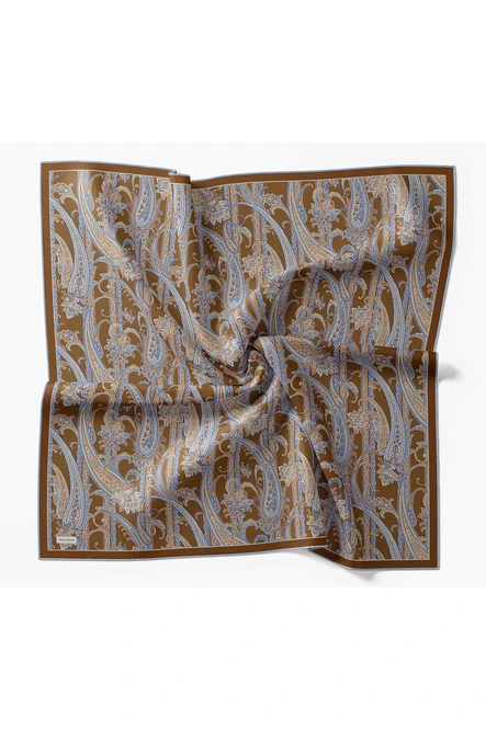 Silk Home Twill İpek Eşarp Ottoman Paisley Karamel