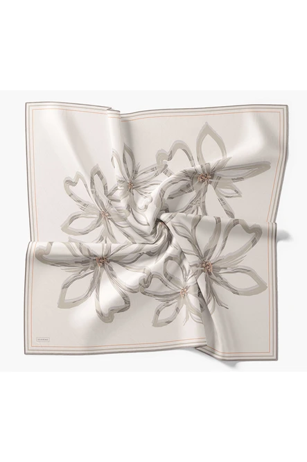 Silk Home Twill İpek Eşarp Bloom Taş