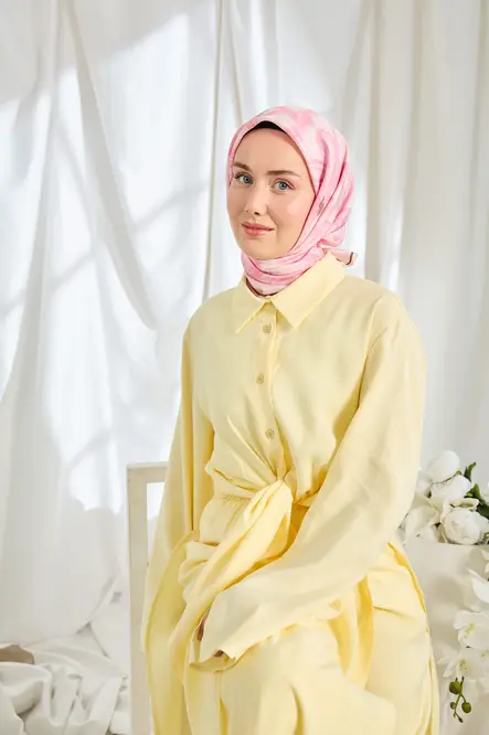 Silk Home Twill İpek Eşarp Bloom Pembe