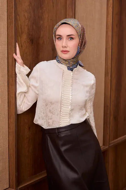 Silk Home Twill İpek Eşarp Mihenk Çikolata Kahve