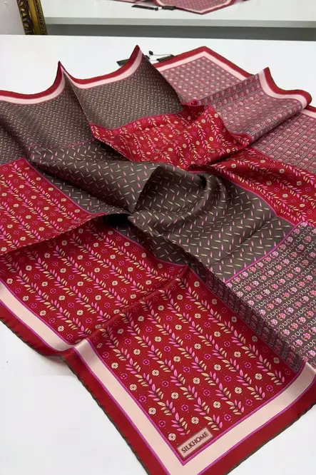 Silk Home Twill İpek Eşarp Mihenk Kırmızı
