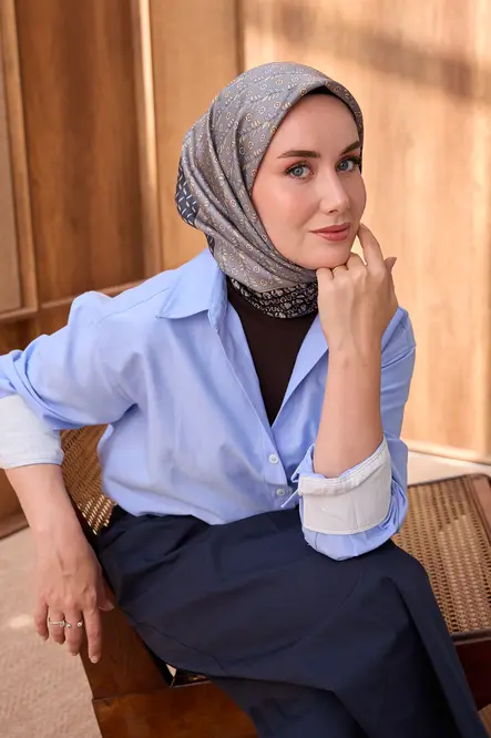 Silk Home Twill İpek Eşarp Mihenk Siyah