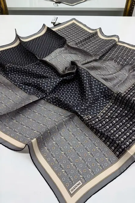 Silk Home Twill İpek Eşarp Mihenk Siyah