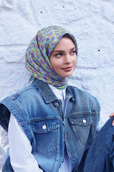 Belli Twill İpek Eşarp 4042-07