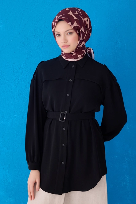 Belli Twill İpek Eşarp Bordo 4117-30