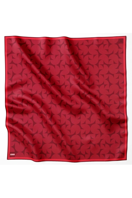 Belli Twill İpek Eşarp Kırmızı